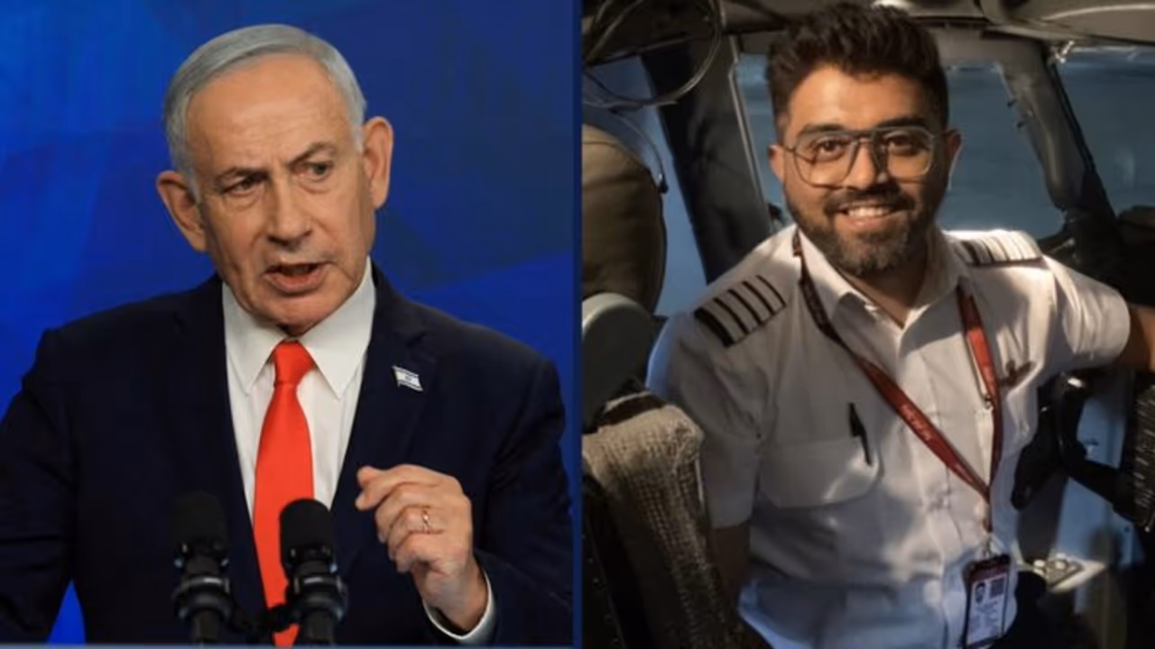 Flydubai Pilot: चाकू लगने के बाद भी डटे रहे भारतीय पायलट स्मित मच्छार, नेतन्याहू ने किया सलाम Flydubai Pilot: चाकू लगने के बाद भी डटे रहे भारतीय पायलट स्मित मच्छार, नेतन्याहू ने किया सलाम