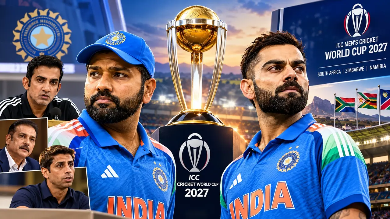 2027 వరల్డ్ కప్లో రోహిత్, కోహ్లీ? అభిమానులకు మైండ్ బ్లాకింగ్ అప్డేట్ 2027 వరల్డ్ కప్లో రోహిత్, కోహ్లీ? అభిమానులకు మైండ్ బ్లాకింగ్ అప్డేట్
