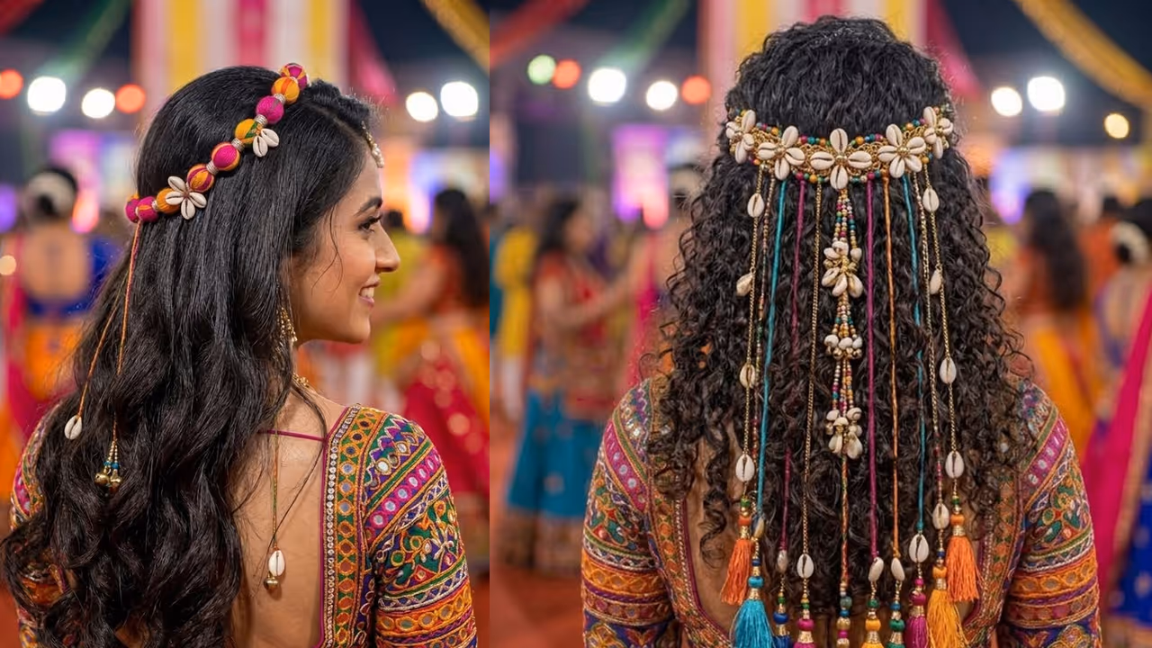 Garba Night Haistyle Garba Night Haistyle