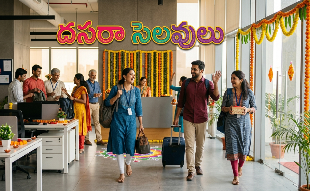 తెలుగు ఉద్యోగులకు దసరా సెలవులు ఎన్నిరోజులు? తెలుగు ఉద్యోగులకు దసరా సెలవులు ఎన్నిరోజులు?