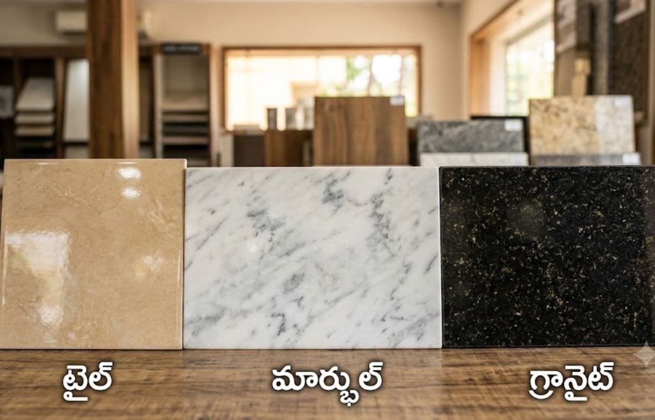 టైల్స్, మార్బుల్స్, గ్రానైట్... మీ ఇంటికి ఏది బెటర్? టైల్స్, మార్బుల్స్, గ్రానైట్... మీ ఇంటికి ఏది బెటర్?