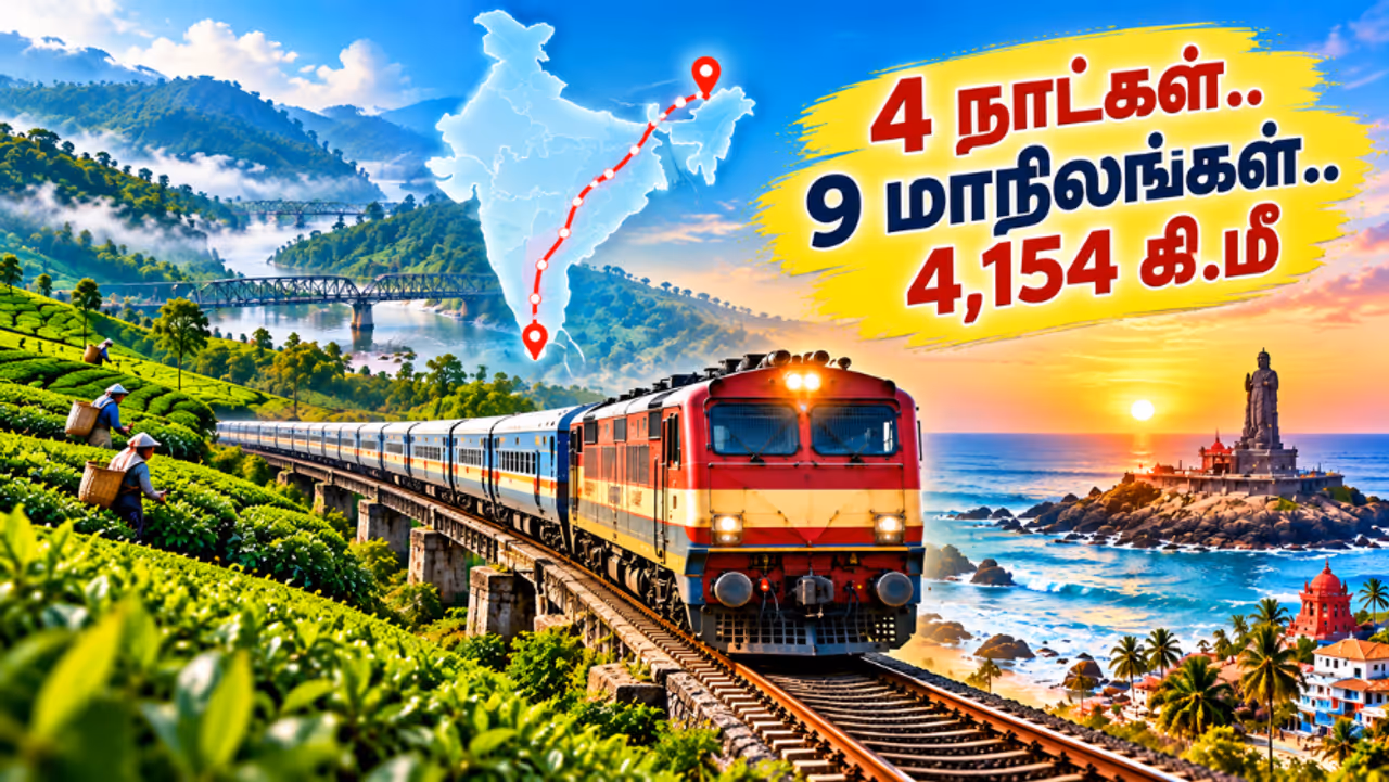 இந்தியாவின் நீண்ட ரயில் பயணம் இந்தியாவின் நீண்ட ரயில் பயணம்