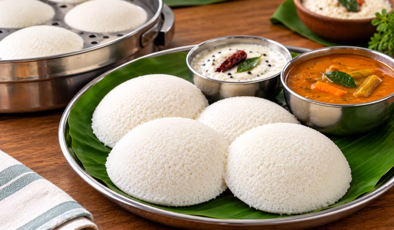 மதுரை ஸ்டைலில் பஞ்சு போன்ற மல்லிகைப்பூ இட்லி மதுரை ஸ்டைலில் பஞ்சு போன்ற மல்லிகைப்பூ இட்லி