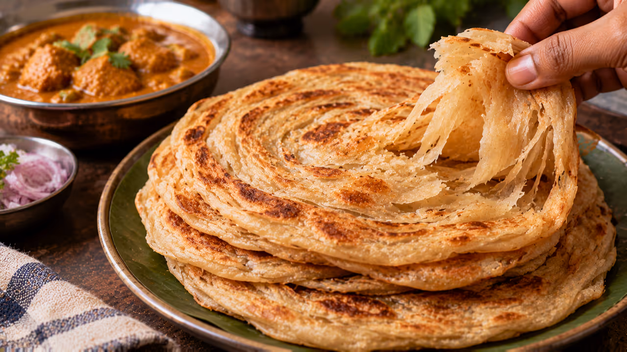 மைதா வேண்டாம்... கோதுமை மாவிலேயே லேயர் லேயரா பரோட்டா செய்யலாம்! மைதா வேண்டாம்... கோதுமை மாவிலேயே லேயர் லேயரா பரோட்டா செய்யலாம்!