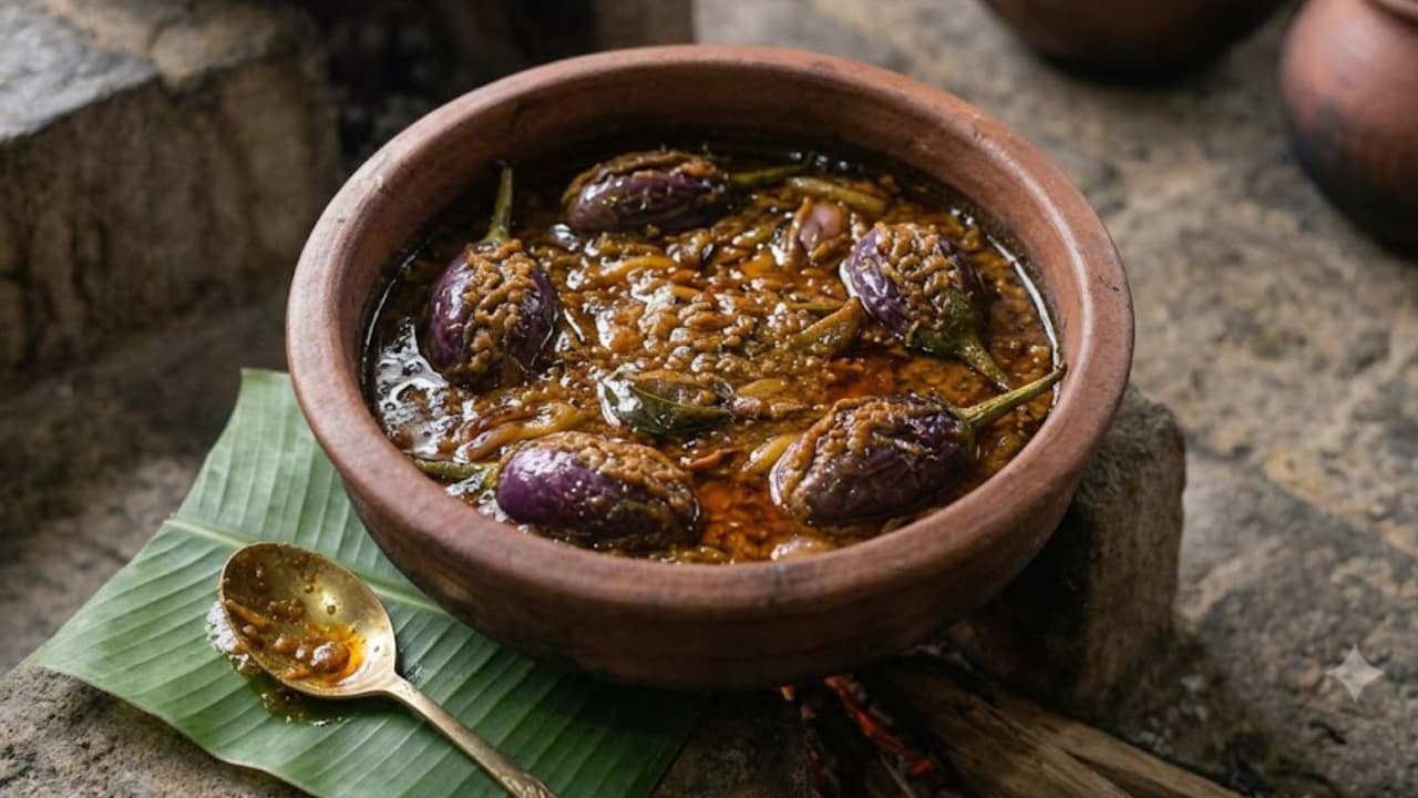 எண்ணெய் கத்தரிக்காய் குழம்பு எண்ணெய் கத்தரிக்காய் குழம்பு
