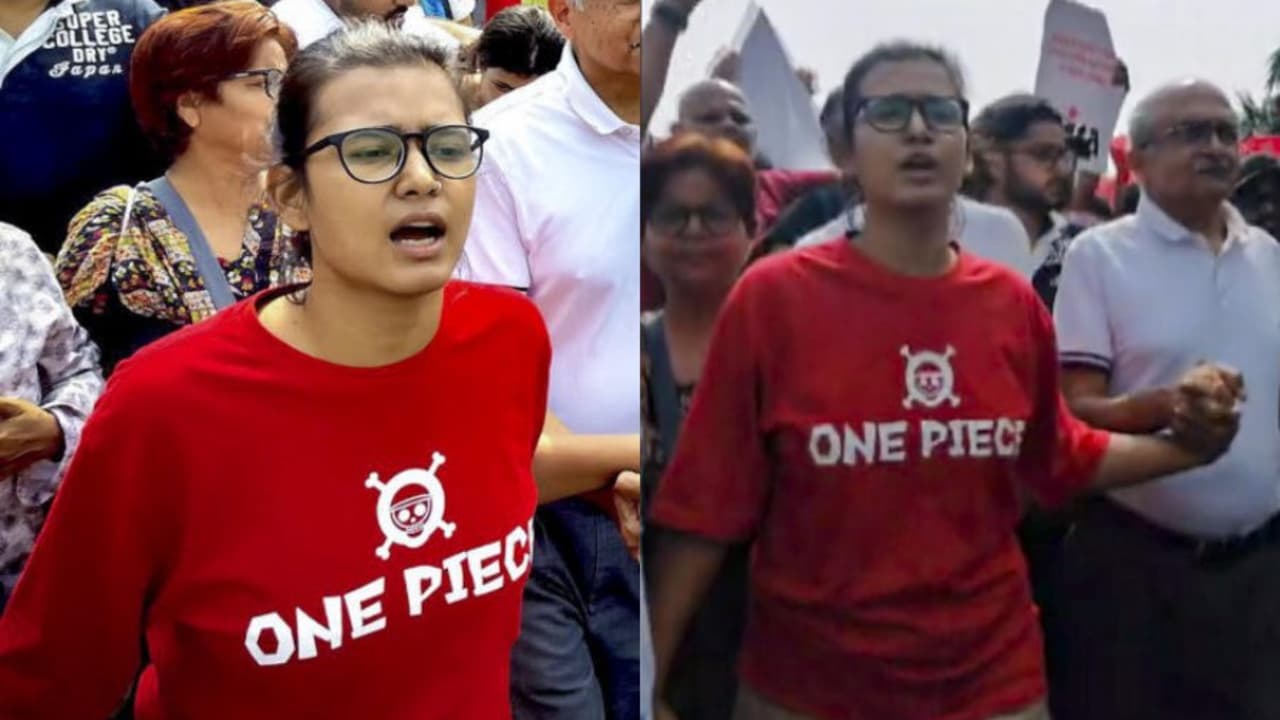 ಟಿ ಶರ್ಟ್ ಮೇಲೆ ಒನ್ ಪೀಸ್ ಟಿ ಶರ್ಟ್ ಮೇಲೆ ಒನ್ ಪೀಸ್