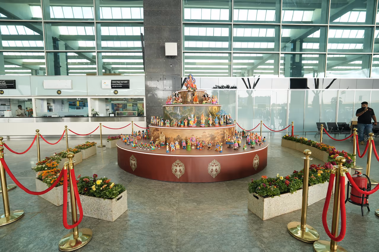 Dasara Festivities Bring Karnataka's Culture To The Airport Dasara Festivities Bring Karnataka's Culture To The Airport