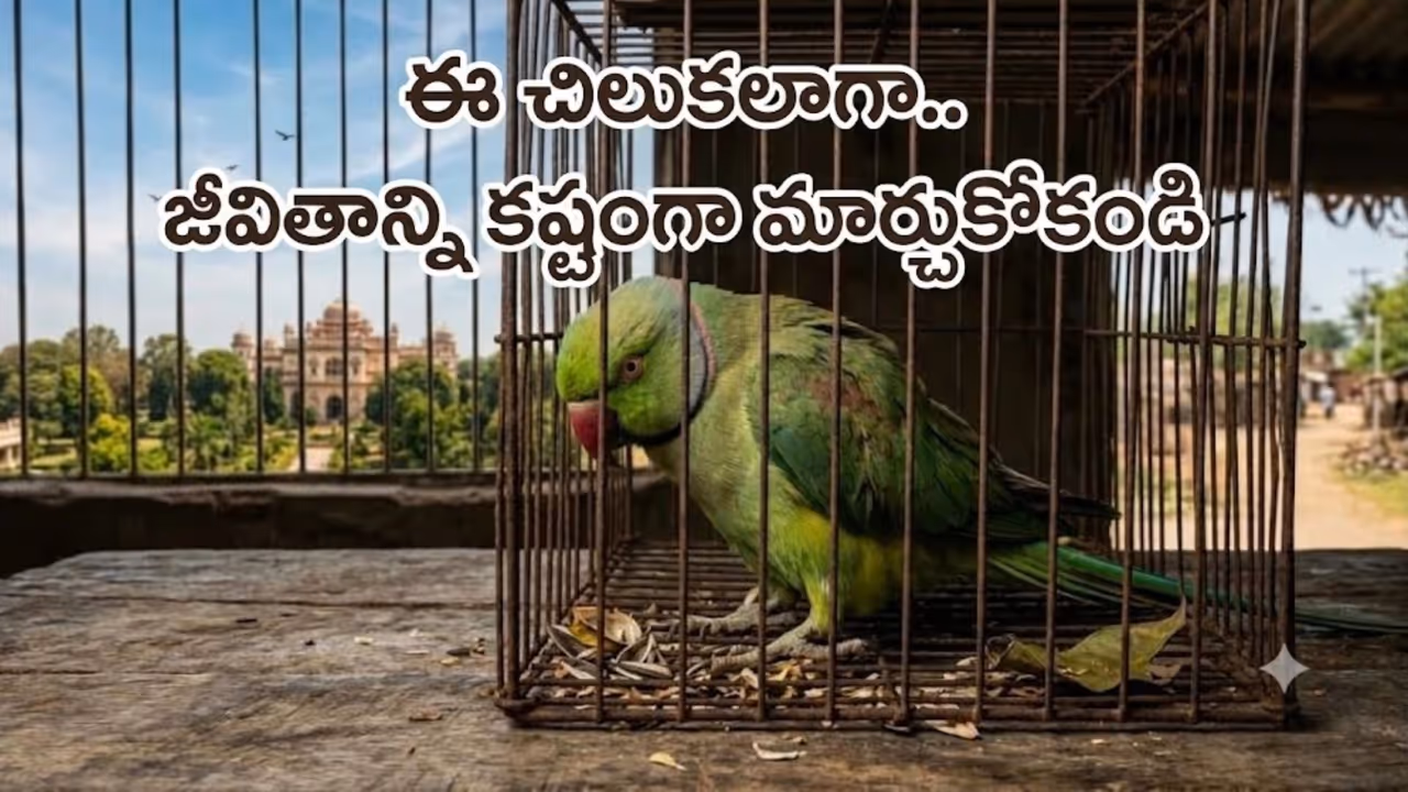 రాజు పంజరంలో సంతోషంగా జీవిస్తున్న పక్షులు రాజు పంజరంలో సంతోషంగా జీవిస్తున్న పక్షులు
