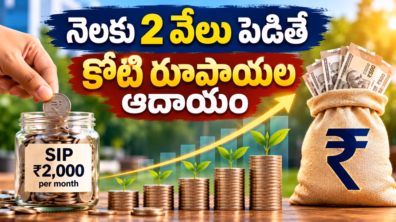 రూ. 2,000 పెట్టుబడితో కోటీశ్వరులు కావచ్చు రూ. 2,000 పెట్టుబడితో కోటీశ్వరులు కావచ్చు