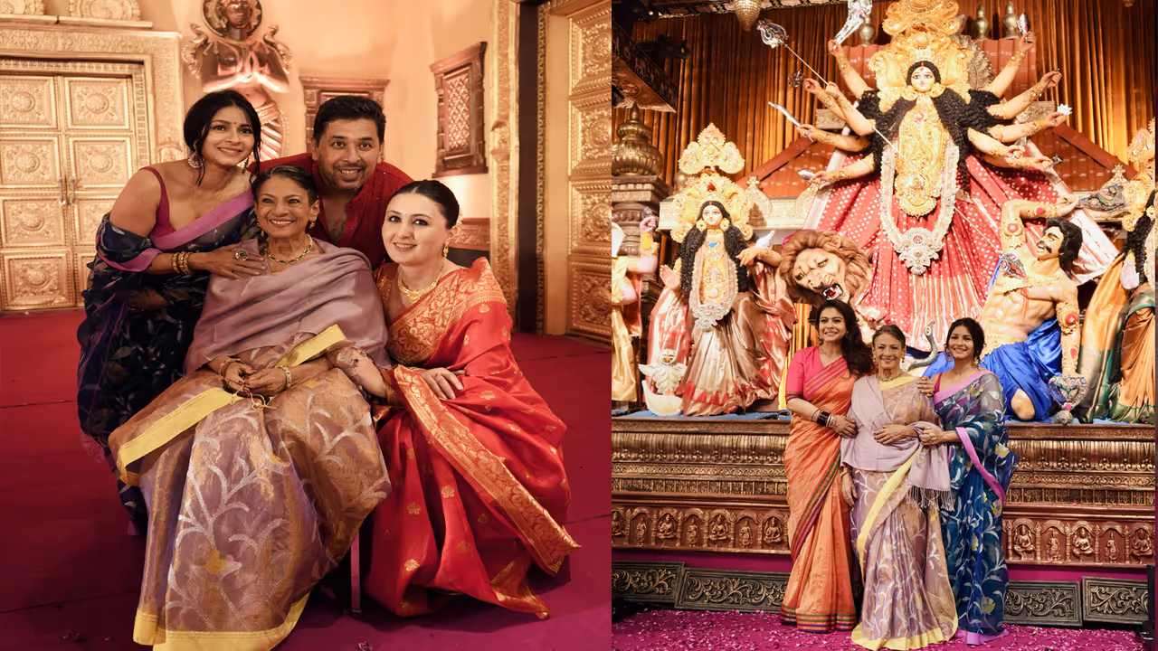 Kajol's Red Gold Saree Steals the Spotlight Kajol's Red Gold Saree Steals the Spotlight