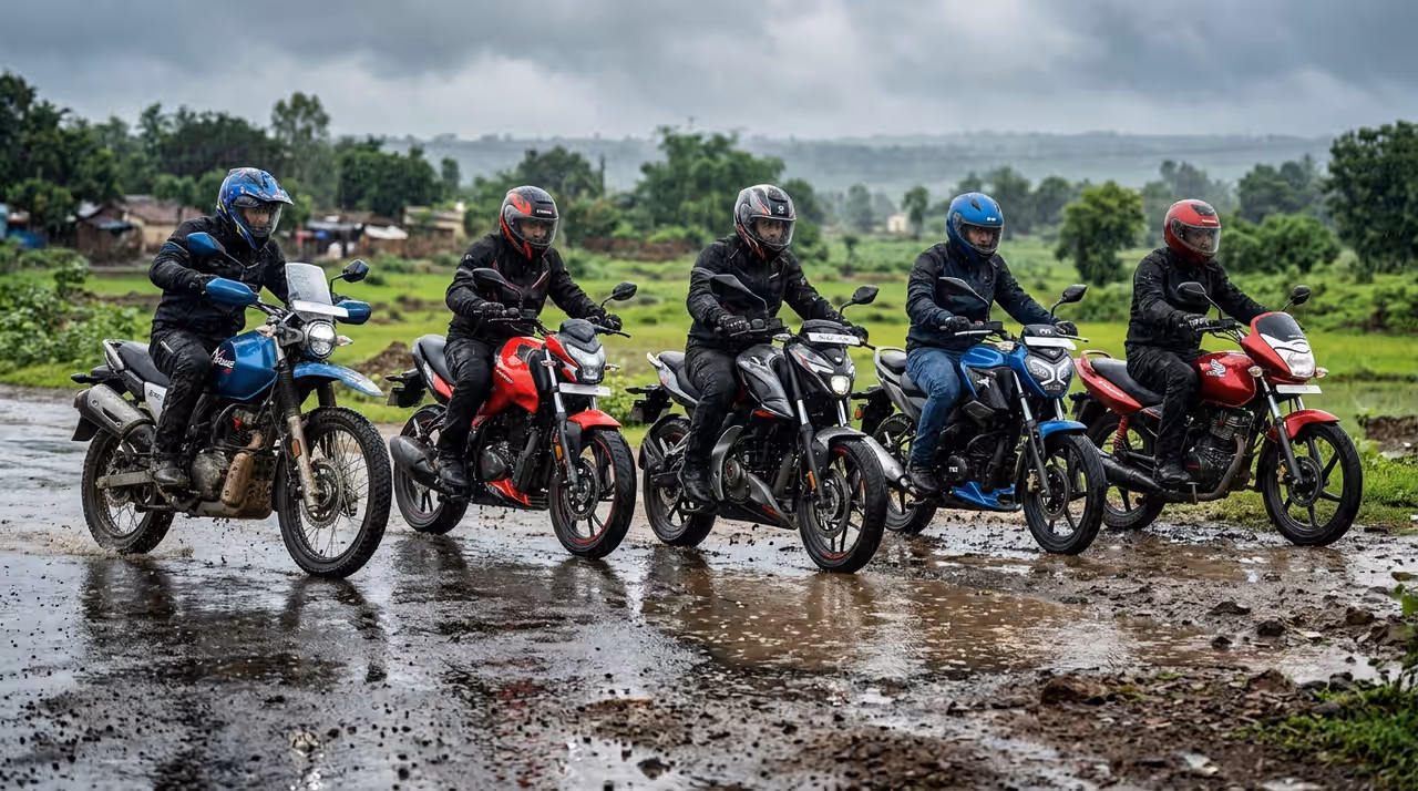 மழைக்காலத்திற்கு ஏற்ற 5 பைக்குகள் மழைக்காலத்திற்கு ஏற்ற 5 பைக்குகள்