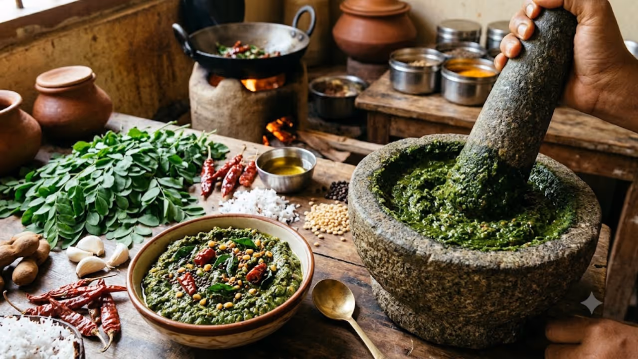 முருங்கைக்கீரை துவையல்