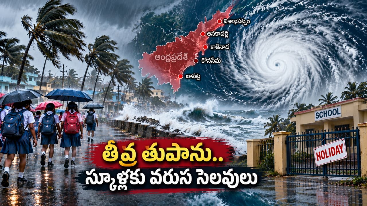 ఏపీకి అర్నబ్ తుపాను తుఫాన్ అలర్ట్.. ఆ జిల్లాల్లో బడులు బంద్ ఏపీకి అర్నబ్ తుపాను తుఫాన్ అలర్ట్.. ఆ జిల్లాల్లో బడులు బంద్