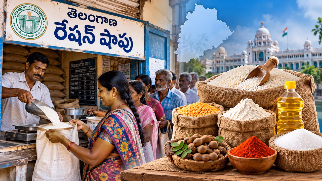 గుడ్ న్యూస్.. రేషన్ బియ్యంతో పాటు 6 రకాల నిత్యావసరాలు గుడ్ న్యూస్.. రేషన్ బియ్యంతో పాటు 6 రకాల నిత్యావసరాలు