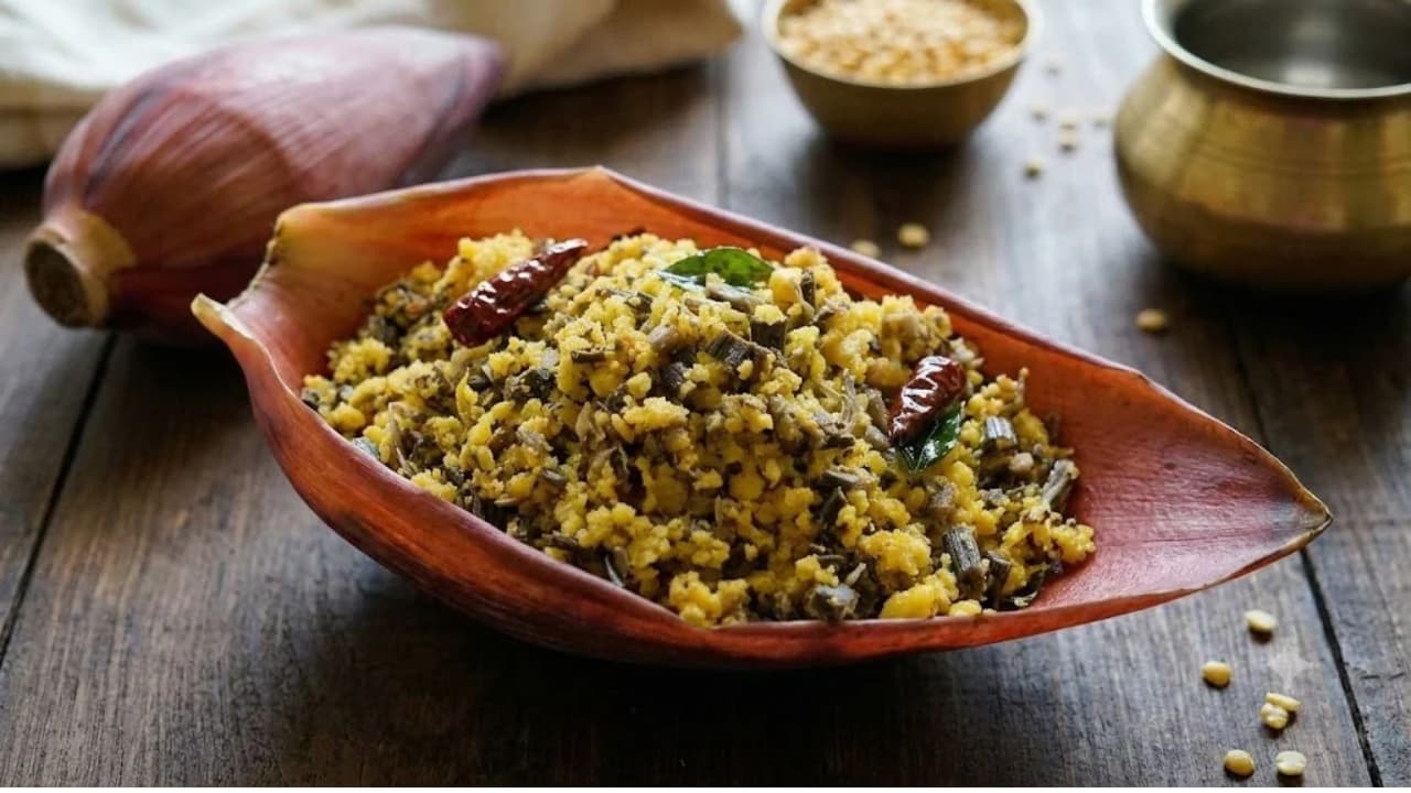 வாழைப்பூ உசிலி வாழைப்பூ உசிலி