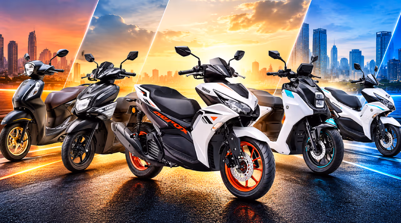 பட்டையைக் கிளப்பும் டாப் 5 யமஹா ஸ்கூட்டர்கள்! பட்டையைக் கிளப்பும் டாப் 5 யமஹா ஸ்கூட்டர்கள்!