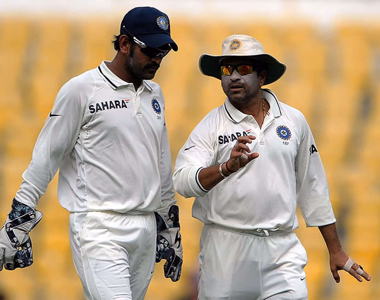Sachin Tendulkar and MS Dhoni