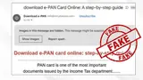 PIB Fact Check: Got an Email to Download Your e-PAN? Don’t Click, It’s a Scam