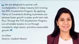 Goldratt Bharat and CII Announce Certified TOC Business Acceleration Program Starting May 20