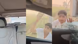 Raebareli Horror: Woman And Girl Trapped As Men Smash Car Windows In Road Rage Attack (WATCH)