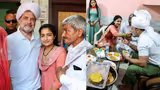 किसान के बेटी की शादी में पहुंचे राहुल गांधी, दुल्हन ने खिलाया चूरमा और बालूशाही-PHOTOS