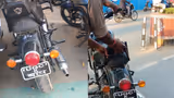 बिना नंबर प्लेट, ऊपर से लिखा ‘UGC का बाप’… वाराणसी में बुलेट मालिक की निकली हवा