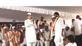 Telangana Congress holds 'mega dharna', demands KCR's resignation