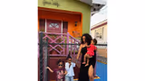 Rihanna's emotional homecoming to 'Rihanna Drive' with her children