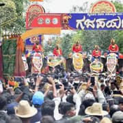 Mysuru Dasara 2025: Gajapayana Begins With Majestic Elephant March From Nagarahole