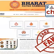 Fact Check: PIB Flags Fake 'Bharat Ratna Sammaan' Website, Not Linked To Government Of India