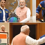 Astronaut Shubhanshu Shukla Gifts PM Modi Tricolour Carried into Space, Shares Earth Pics from ISS (WATCH)