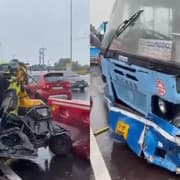 Five Dead, Seven Injured After KSRTC Bus Hits Shelter in Talapady (Watch)