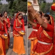 Bihar Election 2025: Women's Jhijhiya Dance Brings Festive Spirit to Polling Day (WATCH)