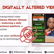 Fact Check: AI-Edited Video Falsely Shows FM Nirmala Sitharaman Promoting Investment Plan