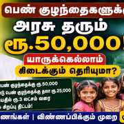 Government scheme: பெண் குழந்தைகளுக்கு அரசு தரும் ரூ.50,000.! யாருக்கெல்லாம் கிடைக்கும் தெரியுமா?