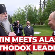 Putin Lays Flowers at Fort Richardson Memorial Cemetery, Meets Orthodox Archbishop in Alaska