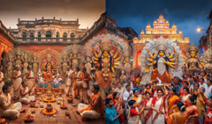 Durga Puja Special: জমিদার বাড়ির দালান থেকে বিশ্বমঞ্চে, বাংলার দুর্গাপূজার বিবর্তনের ইতিহাস