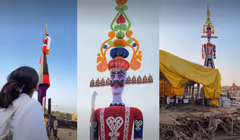 Delhi Dussehra: দিল্লিতে ২২ তলা সমান উঁচু রাবণ! দশেরায় পুড়বে ২২১ ফুটের মূর্তি