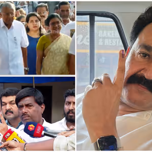 മുഖ്യമന്ത്രി മുതൽ മോഹൻലാൽ വരെ; വിധിയെഴുതി പ്രമുഖർ, ജനാധിപത്യത്തിന്റെ ഉത്സവക്കാഴ്ചകൾ