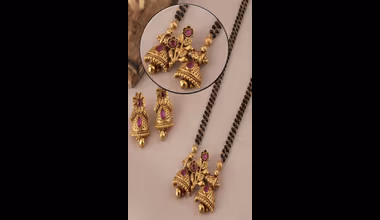 Mangalsutra Designs: फ्लोरल लॉकेट विद मंगलसूत्र के देखें लेटेस्ट एंड ट्रेंडी डिजाइंस