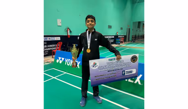 Surat Young Shuttler Vivaan Shah Wins Bronze at National Badminton Event