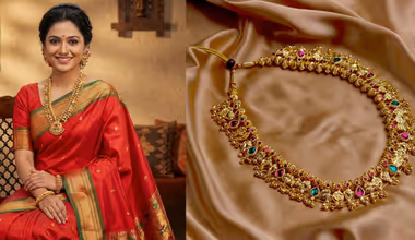 महाराष्ट्र की शान कोल्हापुरी साज, 21 पेंडेंट वाले नेकलेस के देखें गोल्ड प्लेटेड लुक