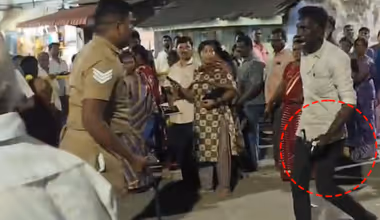 சினிமா மிஞ்சிய சம்பவம்.. கத்தியுடன் காவலரை விரட்டிய வாலிபர்.. இறுதியில் நடந்த ட்விஸ்ட்