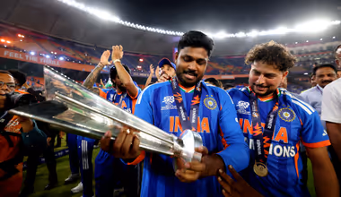Sanju Samson Steals Spotlight with Calm Reflection Amid India’s T20 World Cup Celebrations (WATCH)