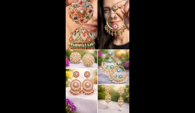 Jewellery: खडे-मोती असलेल्या जडाऊ इअररिंग्सची ट्रेंडी डिझाइन्स