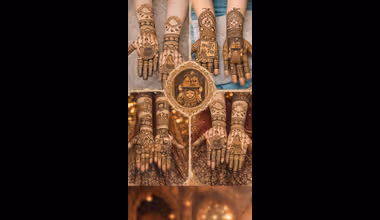 ईसर-गौरा की छवी उतारे हथेली पर, लगाएं राजस्थानी मारवाड़ी मेहंदी डिजाइन