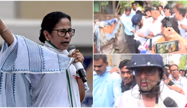 ഭരണാധികാരികൾ കൊലപാതകികളായിമാറിയെന്ന് മമത, ആശുപത്രിയിൽ അഭിഷേകിനെ സന്ദർശിച്ചു; ആക്രമണത്തെ അപലപിച്ച് ഖർഗെ, അഖിലേഷ്, കെജ്രിവാൾ; കണ്ടത് ജനരോഷമെന്ന് ബിജെപി