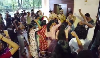 കാലടി സംസ്കൃത സർവകലാശാലയിലെ പ്രതിഷേധം: വിസിയുടെ പരാതിക്ക് പിന്നാലെ നാല് എസ്എഫ്ഐ പ്രവർത്തകർ അറസ്റ്റിൽ