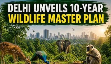 Delhi’s Big Wildlife Push: 10-Year Plan Aims to Keep Animals Inside Forests With Food and Water