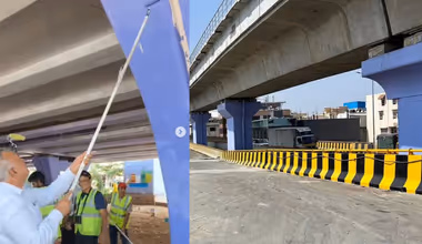 ಸಿಲ್ಕ್ಬೋರ್ಡ್ ಮೇಲ್ಸೇತುವೆಗೆ ಬಣ್ಣದ ಮೆರಗು ಕೊಟ್ಟ ರಾಮಲಿಂಗಾರೆಡ್ಡಿ